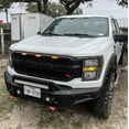 thumbnail image 2 of Vijay Compatible with 2021-2022-2023 Ford F150 Front and Rear Bumper Textured Black Steel with Lights and D-rings, 2 of 12