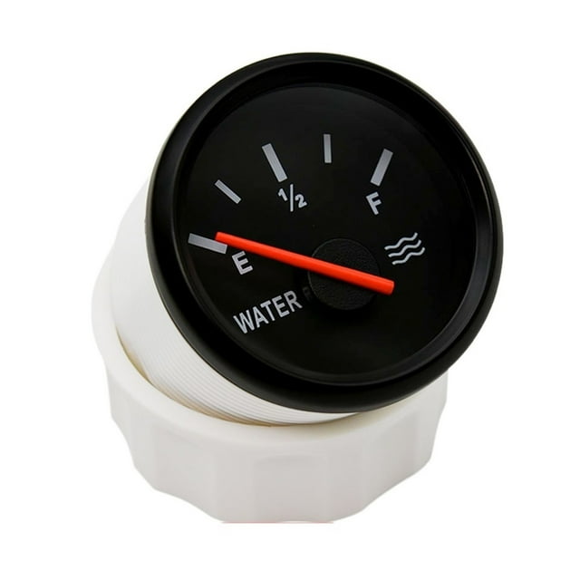 52mm Voltmeter For Boat Marine Car Voltage VOLT 0-190ohm Fuel Water Level Meter Pointer Level Gauge Oil Tank Level Indicator ,Suits Most Tanks