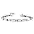 thumbnail image 3 of Primal Gold 14 Karat White Gold AA Diamond Tennis Bracelet, 3 of 5
