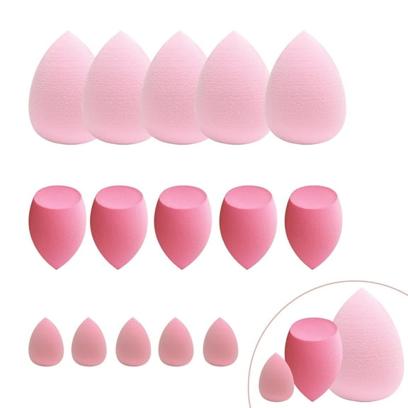 15 pcs Beauty blender Makeup Sponge Bulk:Blender Sponges 15 Pcs for Liquid, Cream, and Powder, Multi-colored Pink make up sponges for foundation