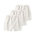 thumbnail image 2 of 3-Pack Girls' Casual Shorts Elastic Waist Cotton Play Short Pants with Cute Bow Detail Stretchy Comfortable Summer Lounge Activewear Multipack Toddler Bottoms, 2 of 8