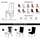 thumbnail image 2 of Nvzi Printed Stretchable Parson Chair Covers for Dining Room Set of 6,Pattern Stretch Dining Chair Slipcover Washable Removable for Kitchen,Hotel,Restaurant,Ceremony Universal Size(6PCS,Flower), 2 of 5