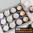 thumbnail image 2 of China Storage Containers 6 Pack, Stackable Hard Shell Quilted Cases with Soft Plate Separators, Moving Supplies Packing Boxes for Dishes, Plates, Platters, Mugs, Cups, 2 of 10