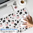 thumbnail image 4 of Long Mouse Pads for Desk,White Cow Moo Spot Pattern Desk Mats on Top Of Desks, Desk Mouse Pad Extra Large with 3mm Non-Slip Base and Stitched Edge for Gaming,Office,Work,Home 31.5"x11.8", 4 of 6