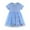 Z0 Blue, variant on Toddler Girls Easter Dresses Short Sleeve Tulle Bunny Prints Clothes Dresses for Girls Size 4-5T