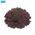 thumbnail image 3 of Uxcell Pompones de papel para flores, bola de flores para decoración de fondo de fiesta, marrón 4", 3 of 7