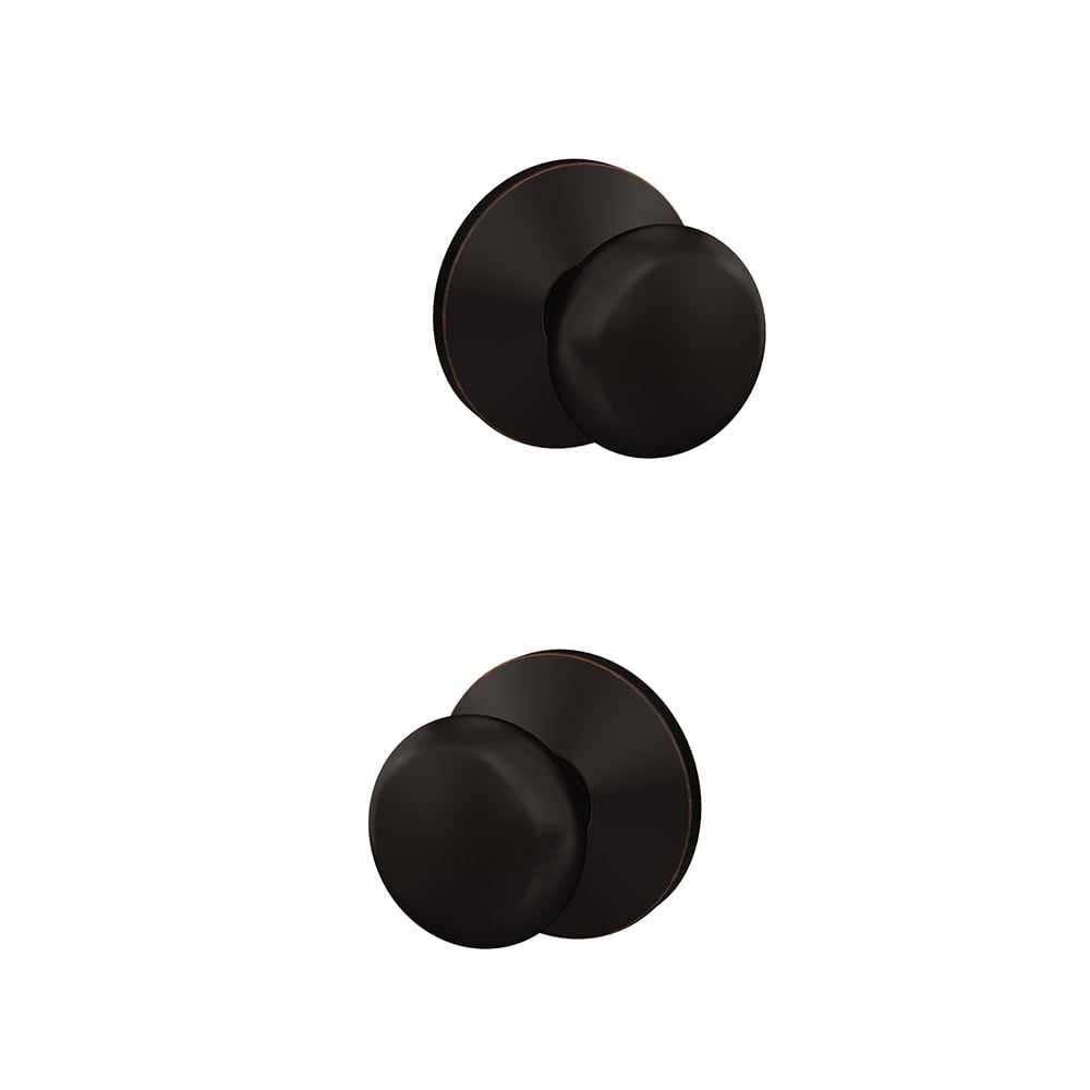 Schlage FC21PLY716KIN Custom Plymouth Passage & Privacy Door Knob Set - Bronze