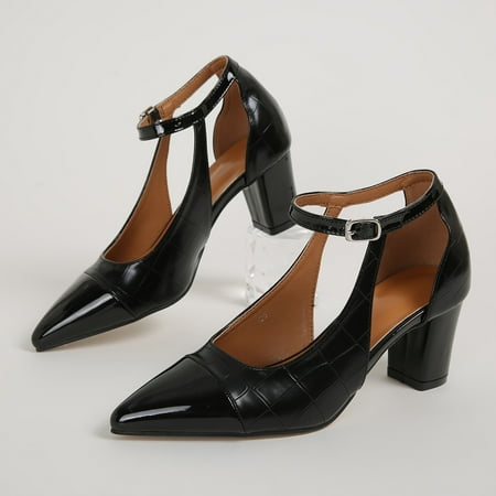 Women s Stylish Party Dress Shoes  High Heels  Pointed Toe Ankle Strap