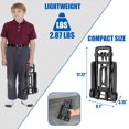 thumbnail image 4 of Apoxcon Carretilla De Mano Plegable Carrito Plegable Con Dos Ruedas Carrito De Mano Plegable Con Asa Ajustable Carrito Ligero Para Mudanzas Viajes Compras Uso En La Oficina Portátil Y Compacto, 4 of 5