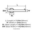 thumbnail image 4 of Arrondi Single Post Tissue Roll Holder in Matte Black, 4 of 5