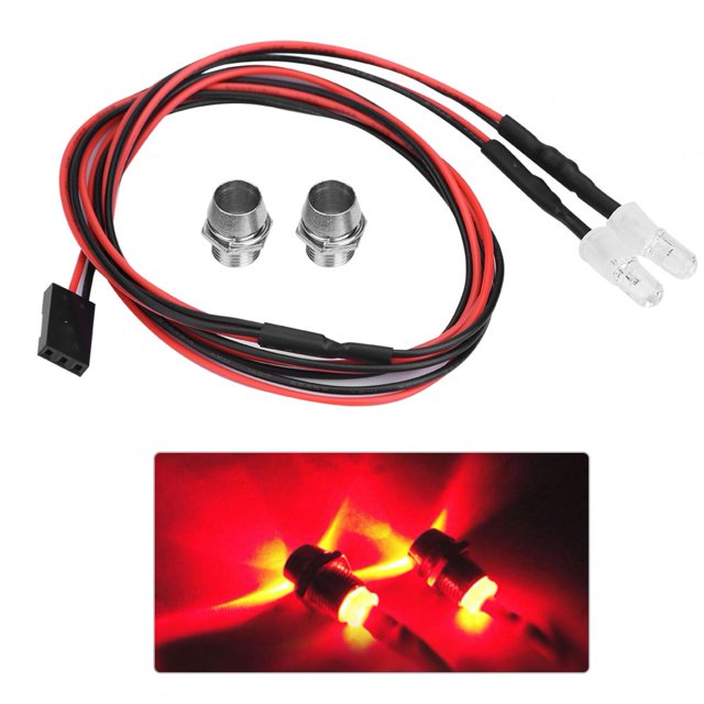 Mejor rendimiento de iluminación RC LED Light 2PCS RC Led Light Kit para juguetes de coche para niños Amonsee Otros