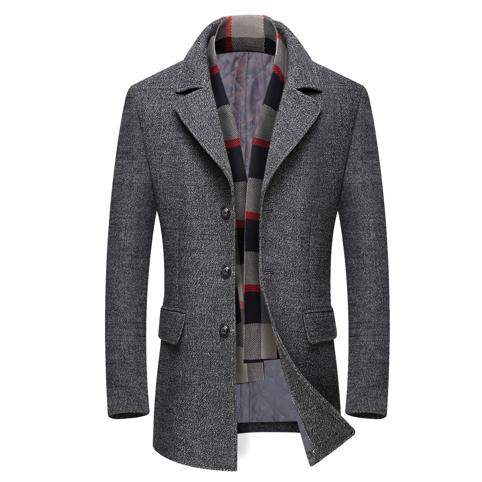 High collar coat mens hot sale