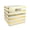 Gold, variant on DII 11" Square Modern Polyester Cube Stripe Storage Bin in Gold