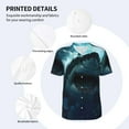 thumbnail image 3 of Hirioo Undersea Shark for Men's Baseball T-shirt Shirts Short Sleeve Casual Summer Button Stretch T Shirts,Size S-4XL-4X-Large, 3 of 7