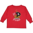 thumbnail image 3 of Inktastic Lil' Pirate Pirate Ship, Pink Bandana Boys or Girls Long Sleeve Toddler T-Shirt, 3 of 5
