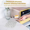 thumbnail image 6 of Boho Gray Flower Pot Holders for Kitchen Heatproof Potholder, 4 Pack Vintage Farmhouse Leaf Spring Plant Hot Pads Multipurpose Oven Pads Cloth Potholders Trivet for Cooking and Baking, 6 of 8