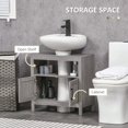 kleankin Pedestal Sink Storage Bathroom Under Sink