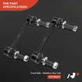 thumbnail image 6 of A-Premium 2x Front Sway Bar Link Stabilizer link Compatible with Cadillac SRX 2004-2009, CTS 2008-2014, STS 2005-2011, 6 of 9