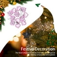 thumbnail image 2 of Bearachild 12 Uds bolas de árbol de Navidad en forma de corazón adornos de Navidad hogar de temporada Kits de decoración para fiestas Rosa Bearachild HA061473-04B, 2 of 6