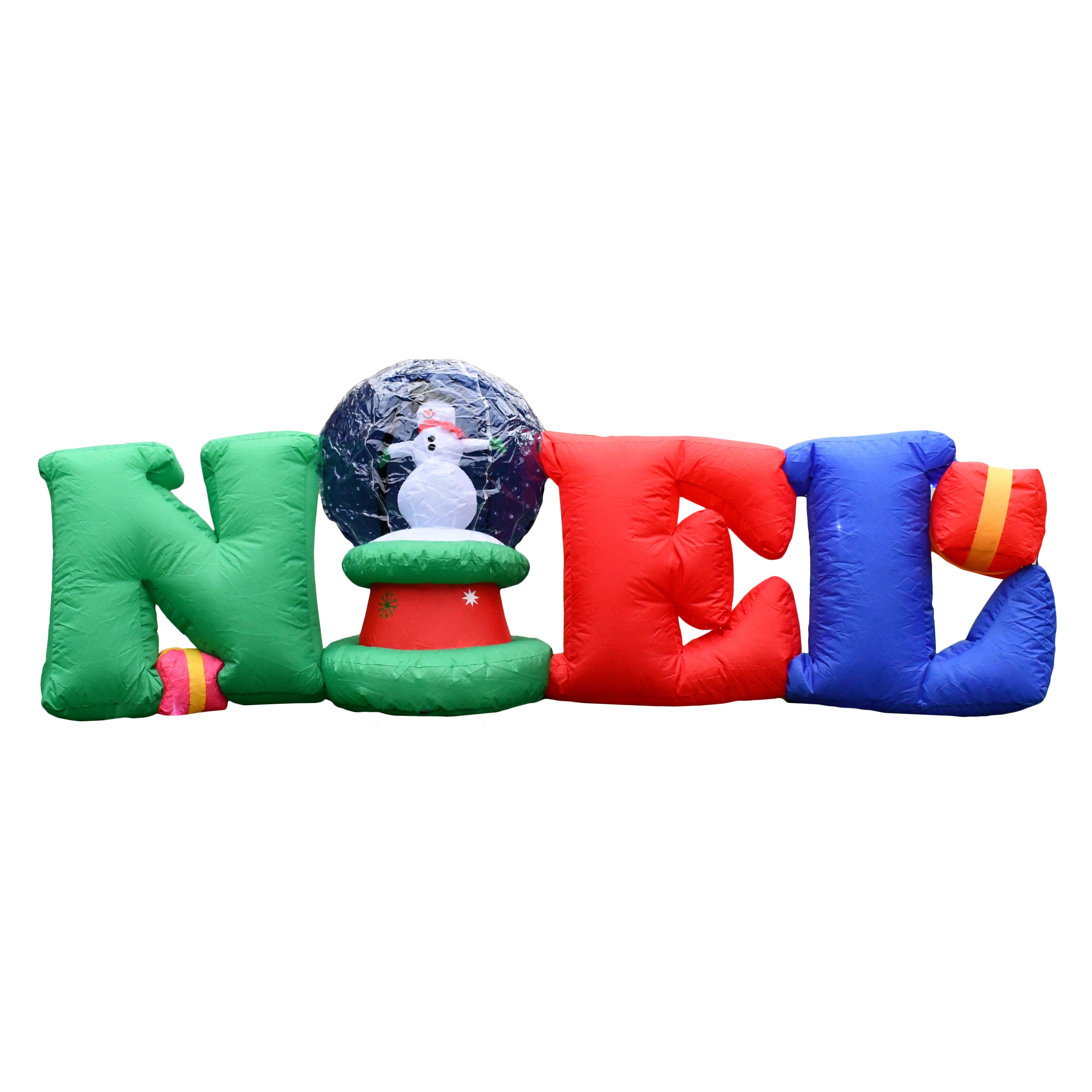 ALEKO CHID017 Giant Inflatable LED Noel Greeting with Christmas Snow