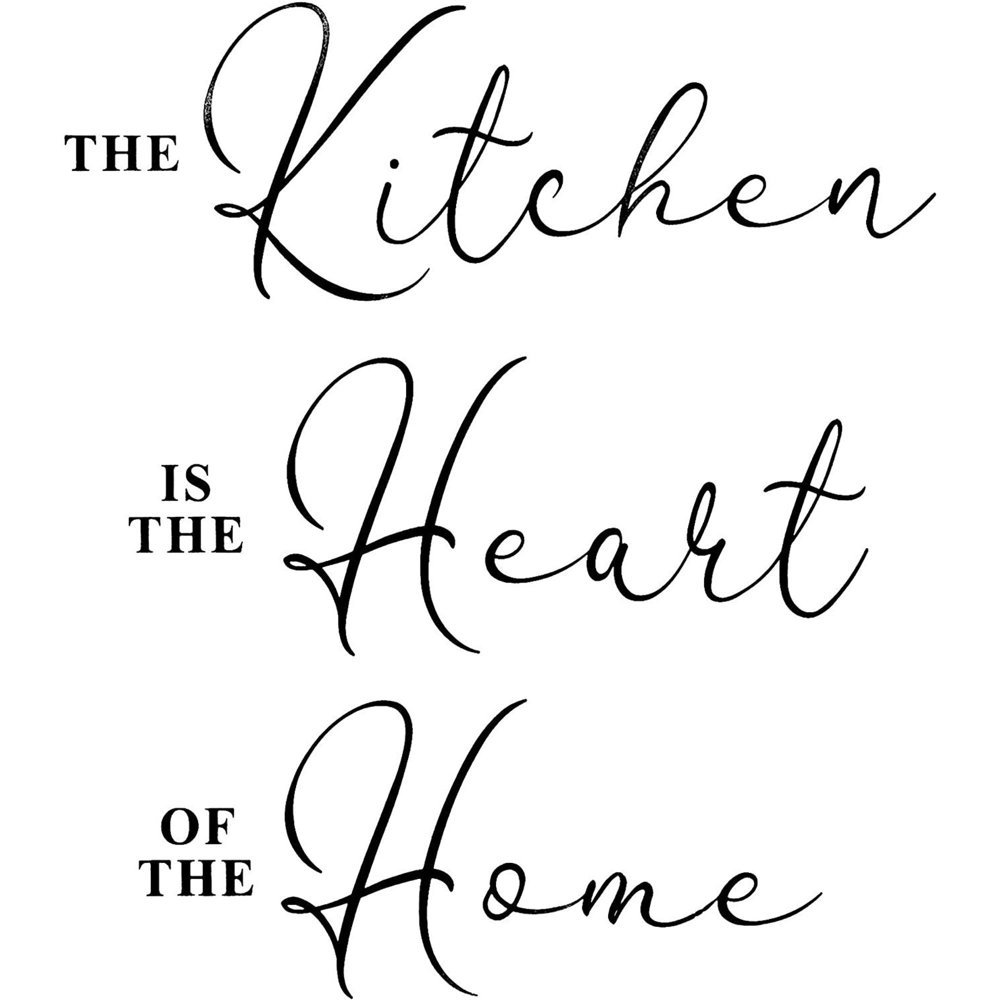Kitchen Wall Stickers Wall Decals Decor, The Kitchen Is the Heart of
