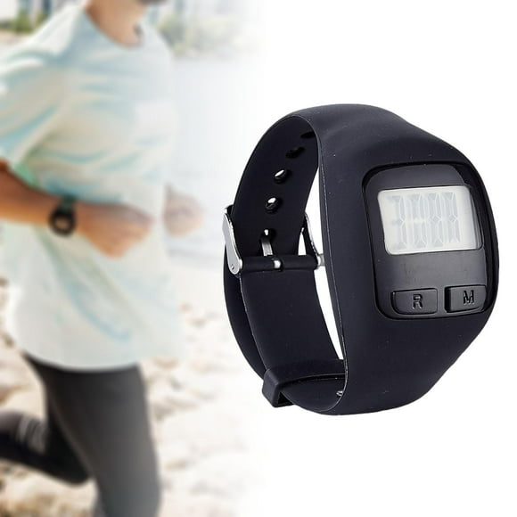Podómetro digital perfecl reloj deportivo para correr pulsera para niños y niñas negro