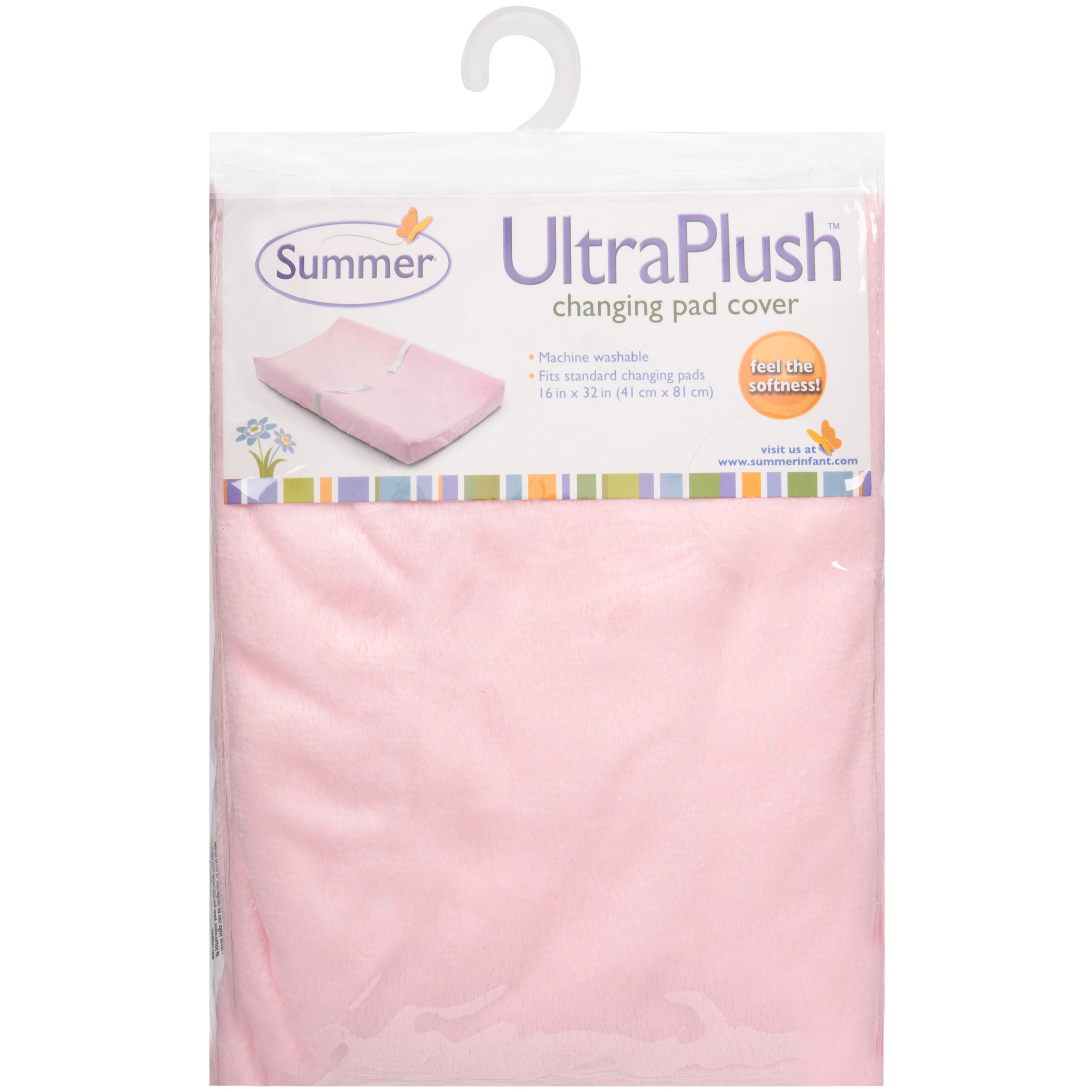 Summer Ultra Plush Changing Pad Cover, Pink - image 3 of 3