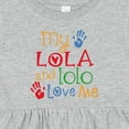 thumbnail image 4 of Inktastic My Lola and Lolo Love Me Grandchild Girls Baby Dress, 4 of 5