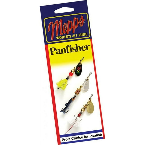 Mepps Panfisher Pak #0 Dressed Spinners 3 Lure Panfish Pack - SAB