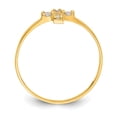 thumbnail image 2 of Diamond2Deal 14K Bague Croix Bébé en Or Jaune Taille 3, 2 of 7