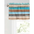 thumbnail image 6 of Valances for Windows Abstract Board Rod Pocket Cafe Window Treatments Valance Curtains for Kitchen Bathroom Laundry Basement Windows 60"x14", 6 of 9