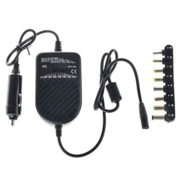80W DC Car Charger Laptop Notebook charger DC Adapter Adjustable LED Auto Power Supply 8 Detachable Plugs Computer Charger