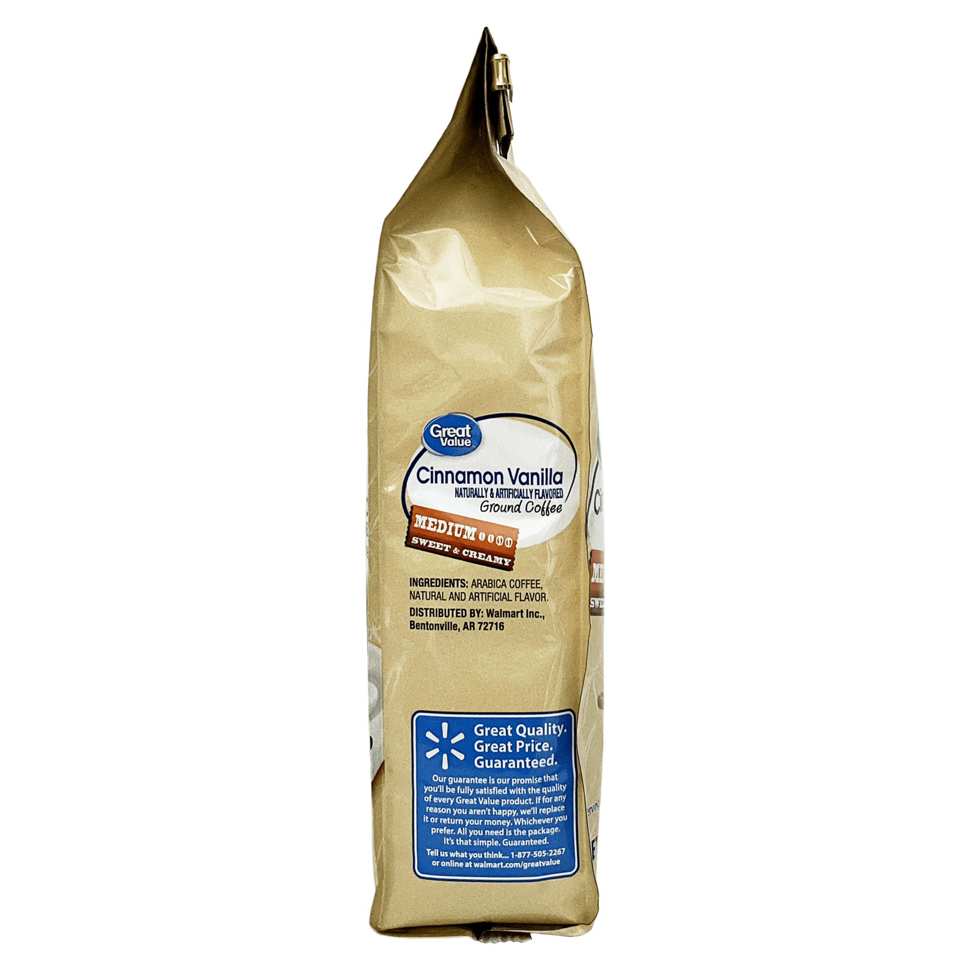 Great Value Cinnamon Vanilla Ground Coffee, 12 oz