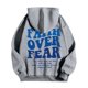thumbnail image 4 of MHFRRA Sudaderas y Sudaderas para Hombre, Jersey Informal de Manga Larga con Estampado Delantero y Trasero para Uso Diario, Ajuste Relajado para Otoño E Invierno Gris claro, 4 of 5