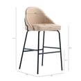 thumbnail image 3 of Barstool in Tan and Black, 3 of 5