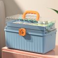 thumbnail image 4 of maskred Portable With And Aid Pills Organizer Case Convenient Pills Storage Case Blue Extra Large 32*18*22, 4 of 6