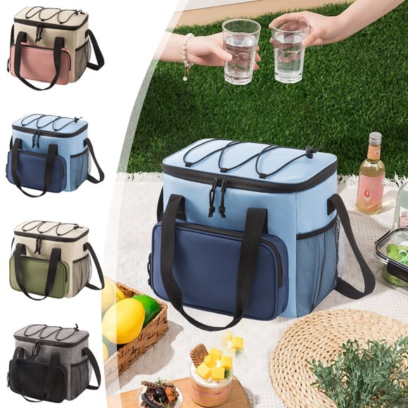 Lonchera térmica, bolsa térmica impermeable, congelable, correa ajustable, bolsa de picnic portátil, para viajes de oficina, diseño a prueba de fugas, tela duradera, uso diario Blaxill