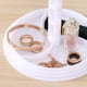 thumbnail image 4 of Exhibición De La Joyería Soporte giratorio para exhibición de joyas, estante de plástico para pendientes, plato para collar (blanco) Wdftyju Libre de BPA, 4 of 5