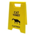 thumbnail image 2 of WHEANG Caution Cat Vomit Sign Humorous Double Printed Desk Warning Sign Humorous Double Printed Desk Warning Sign Funny For Cat Lovers(Red Or Yellow), 2 of 4
