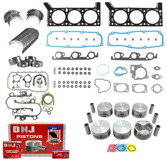 DNJ EK1134A Engine Rebuild Kit Fits Cars & Trucks 2009-2010 Chrysler Dodge Grand Caravan Town & Country 3.8L OHV V6 12V 231cid VIN 1