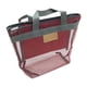 thumbnail image 2 of Bolso de la bolsa de asas de la playa de con el bolso cosmético portátil del viaje de la manija para las comidas campestres borgoña, 2 of 8