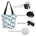 thumbnail image 3 of Bingfone Dachshund Dog Puppy Women Shoulder Tote Bags Casual Bag Ladies Shopping Handbag, 3 of 6