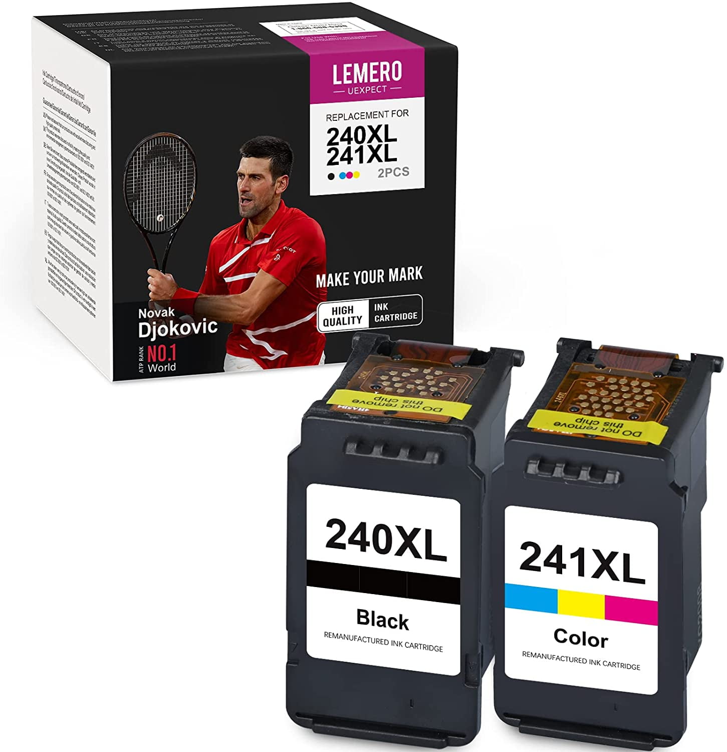 DoorStepInk Remanufactured in The USA Ink Cartridge Replacement for Canon PG-240XL 240 XL Black 2Pk for Canon Pixma MG3120 MG3520 MG4220 MX439 MX479 TS5120 