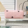 thumbnail image 3 of Cosmetic Bag Bow Shaped Large Capacity Storage Solution for Students Portable Desktop Stationery Organizer, 3 of 6