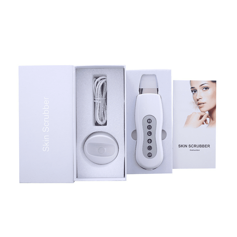 Ultrasonic Face Cleaner Skin Scrubber Ultrasound Vibration Massager Ultrasound Peeling Clean Tone Lift Scrubber