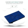 thumbnail image 3 of iPad 10.2" Case 8th 7th Generation, Allytech Slim Fit Folio Flip PU Leather Butterfly Embossed Smart Cover Auto Sleep Wake Protection TPU Back Cover Case for Apple iPad 10.2-inch 2020 2019, Blue, 3 of 6