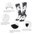 thumbnail image 3 of Fotbe Black And White Sheeps Calcetas Divertidas Estampadas para Hombre y Mujer, Calcetas de Algodón hasta la Rodilla para Caminar, Correr, Enfermería y Embarazo, 3 of 6