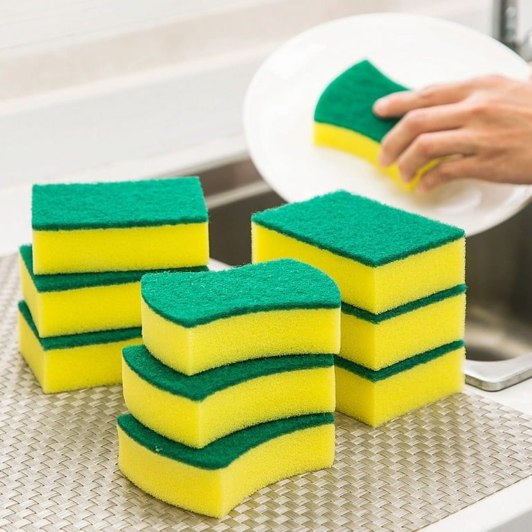 6 Pack Multi-purpose Scrub Sponges For Kitchen, Non-scratch