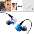 thumbnail image 3 of Auriculares Auriculares con cable oído Auriculares con monitor películas Cancelación de ruido con micrófonos Controladores Azul, 3 of 6