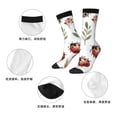 thumbnail image 5 of Honeii Watercolor Ladybug Print Adult Socks,Crew Socks,Casual Calf Socks,Daily Wear Socks for Men & Women, Perfect for Sports, Casual and Everyday Use, 5 of 6